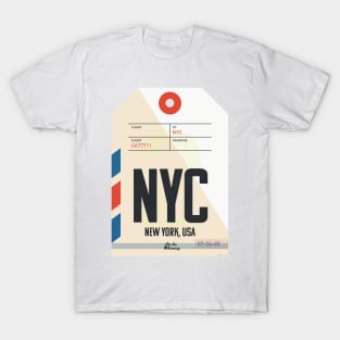 New York Luggage Tag T-Shirt